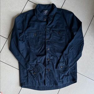 Abercrombie & Fitch Men's Navy Blue shirt Size M